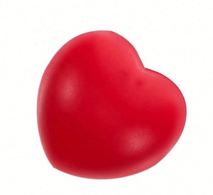 ลูกบอลคลายเครียดทำจาก PU ของเล่นนุ่มรูปหัวใจโลโก้ตามสั่ง - Product Image 3