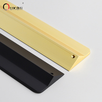 OUKALI Tables de chevet cachées en aluminium contemporain et contracté Poignée de tiroir Quincaillerie domestique Huche Arche Poignée de porte de garde-robe