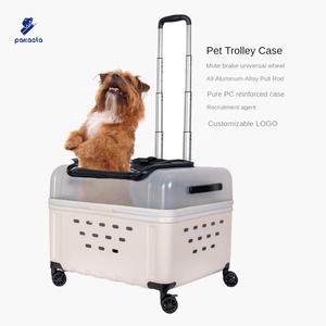 Chariot de luxe pour chien transportant un chariot de transport pour animaux de compagnie étui <span class=keywords><strong>à</strong></span> <span class=keywords><strong>roulettes</strong></span> sac de voyage <span class=keywords><strong>pliant</strong></span> multi-usages transportant un sac de transport pour animaux de compagnie - Product Image 1