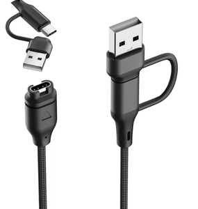 Cabletolink 4-in-1 5A เร็ว Micro-USB ชาร์จและสายข้อมูล1.5เมตรสำหรับ <span class=keywords><strong>Garmin</strong></span> Fenix 8/7S 5X/6S <span class=keywords><strong>venu</strong></span> <span class=keywords><strong>2S</strong></span> นาฬิกาและหูฟัง - Product Image 4