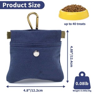 Échantillon gratuit : Sac de promenade pour chien en tweed personnalisé avec pochette à friandises, sac bandoulière à carreaux pour chien, porte-bouteille inclus - Product Image 2