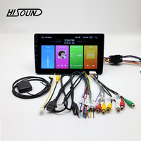 Radio Mobil Android Layar Sentuh 9 inci 2 Din untuk Pemutar dengan GPS WIFI Kamera Mundur Dudukan Dashboard