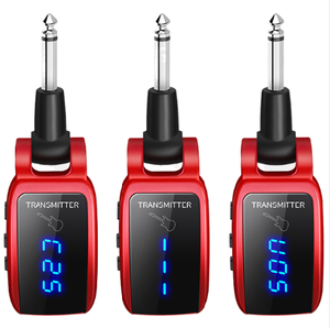 UHF micrófono inalámbrico <span class=keywords><strong>para</strong></span> la guitarra eléctrica de <span class=keywords><strong>bajo</strong></span> con pantalla LED batería recargable 50 metros 6,35mm - Product Image 5