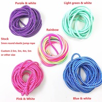 Corde à sauter chinoise unisexe, portable, sans fil, de haute qualité, en caoutchouc rond de 5 mm, longueur réglable, durable et colorée pour enfants, vente en gros
