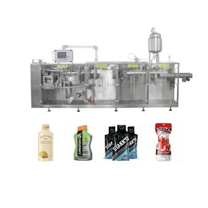 Energy drink carbonated beverages irregular shaped bag plastic pouch packing filling machine