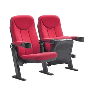 ZOIFUN Wholesale Customize Theater Furniture Auditorium Seat Movie Cinema Folding Chair With Cup Holders