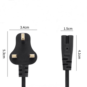 Anh dây điện Anh cắm 3 pin C7 dây cáp điện PS4 cáp điện IEC C7 AC 8 hình cáp 1.5m - Product Image 3