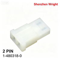 Connecteur Femelle Fils-Fils TE 1-480318-0 5.08mm 2 Broches avec Boîtier en Nylon pour Équipements Électriques, Accessoires et Bornes