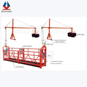 China maken construction equipment Dezhou HY ZLP630 building cleaning machine / electric gondola /skylift suspended platform