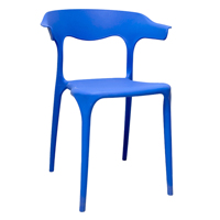 PP-Kunststoff Einfacher Stil Modernes Design Umweltfreundlicher Langlebiger Stapelbarer Hohlstuhl für Restaurant Hotel Wohnzimmer Schule