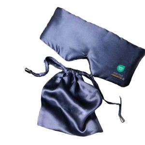 Masque de sommeil en soie personnalisé de luxe avec logo pour marque privée - Product Image 1