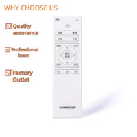 Télécommande universelle Android multifonction, modèle privé personnalisé, 17 boutons, blanche, infrarouge, avec code d'apprentissage et domotique