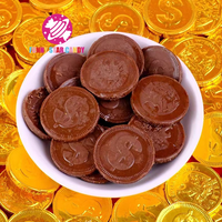 Bon marché Prix Chocolat Cacao Halal Boîte à collation personnalisée Emballage de bonbons Lait laitier Mini chocolat rond doré