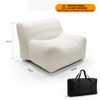 Canapé Gonflable d'Extérieur Luxe en Promotion – Chaise Longue Gonflable Durable Antidérapante pour Patio, Bord de Piscine et Resort