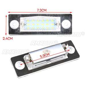 2x ไฟป้ายทะเบียน 18-LED สำหรับโฟล์คสวาเก้น แคดดี้ ทรานสปอร์ตเตอร์ T5 Passat Golf Touran Jetta สำหรับสโกด้า - Product Image 6