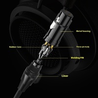 Câble Haut-parleur Audio HiFi Audiophile-Grade Double Tête Banane XLR Cannon Cuivre Pur PVC pour Amplificateur de Scène 4K Connexion