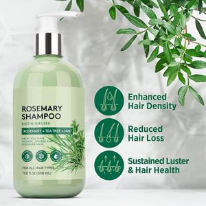 Champú de Romero Orgánico con Logotipo Privado Personalizado OEM, Reduce la Caída del Cabello, Promueve el Crecimiento del Cabello, Crema - Product Image 4