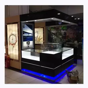 Professionale orologio di lusso mobile vetrina per negozio di orologi da polso display stand contatore negozio di decorazione di interni di design