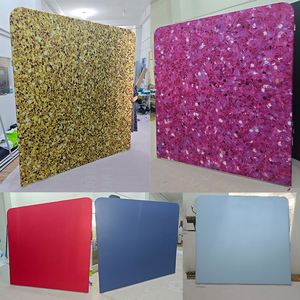 Fast Delivery Custom 8*8FT Portable Straight Wedding and Party <b>Backdrop</b> Aluminum Alloy Photo Booth <b>Stand</b> New for Sale - Product Image 5