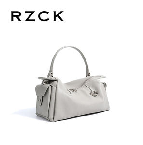 RZCK 2025 Nouveau Sac à Main Femme en <span class=keywords><strong>Cuir</strong></span> Véritable Sac Boston Mode Décontractée Sac en <span class=keywords><strong>Cuir</strong></span> de Vache Sac Bandoulière pour Femmes - Product Image 5