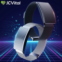 Bracelets intelligents JCVital V5 OEM ODM pour femmes et hommes, bracelet connecté SDK Sedex, suivi du sommeil, historique des températures, données.