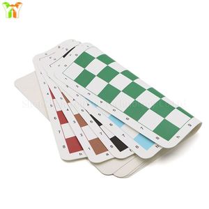PU Leather Travel Chess Board <b>Mat</b> Portable Folding Chessboard <b>Roll</b> up Tournament Pad for Promotional Toys - Product Image 2