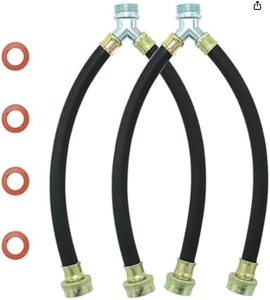 Tuyaux de raccordement universels en caoutchouc de qualité supérieure de 6 pieds pour machine à laver – Durables, pour eau chaude et froide - Product Image 6