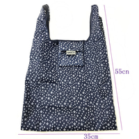 Sac de courses pliable personnalisé avec logo, réutilisable, en polyester et nylon, écologique, pour le commerce de détail, l'épicerie et les voyages