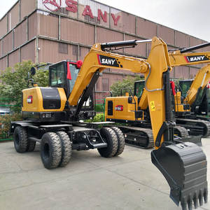 98% nouvelle Chine Sany sy65w utilisé mini pelle sur pneus 6ton EPA CE certificat sy65 pelle d'occasion en stock - Product Image 3