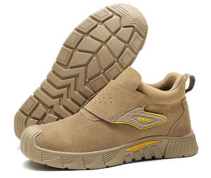 Bottes de travail pour hommes en cuir <span class=keywords><strong>avec</strong></span> embout en acier confortables Bottes de sécurité <span class=keywords><strong>avec</strong></span> embout de sécurité - Product Image 3