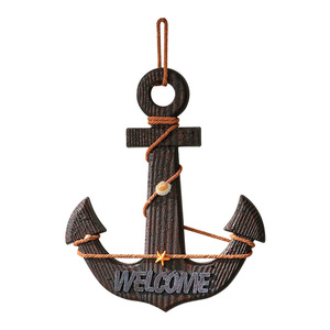 Decoración de Pared con Ancla de Madera Mediterránea, Juego de Varias Piezas, Decoración para el Hogar - Product Image 4