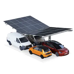 Soloport Brand PP4-A12600 Double-Sided Extension Field With 30 Solar Modules Garage Car Parking Carport Canopy