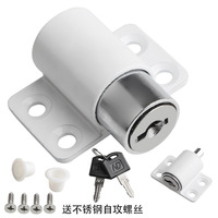 Ferrures de fenêtre Serrure de fenêtre coulissante en alliage d'aluminium Serrures en acier plastique Fixateur Limiteur avec 2 clés Loquets de sécurité Loquet