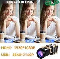 Module de caméra USB ELP 4K HDMI 1080P 60fps 12X/21X Zoom autofocus Webcam USB avec télécommande IR 2.4G