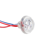 Aidisen DC12V 0.72W RGB Lámpara Digital LED de Píxeles Programable para Parques Temáticos, Material de PC, Luz Puntual de 24mm