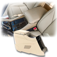 Boîte d'accoudoir de console centrale pour Toyota Alphard 2014 avec chargeur sans fil, réfrigérateur en option, Plug and Play