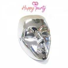 หน้ากากพลาสติก PVC ครึ่งหน้าสีบรอนซ์ X สำหรับเทศกาลฮาโลวีนงานปาร์ตี้วันฮาโลวีน - Product Image 1