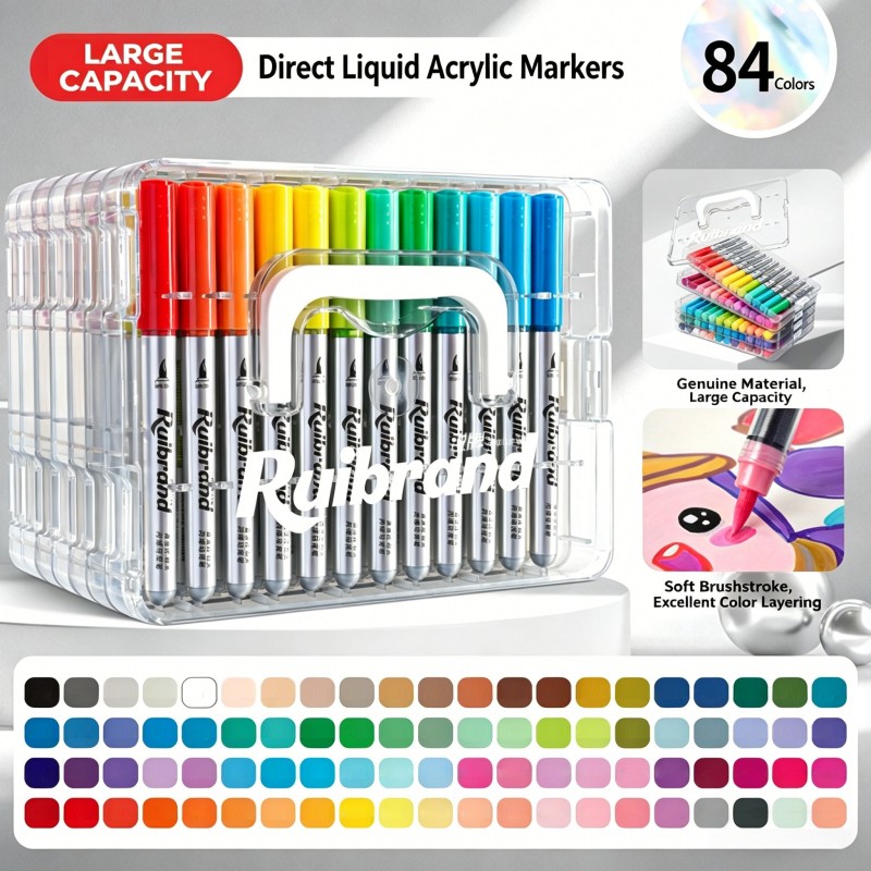 84 couleurs Pointe souple