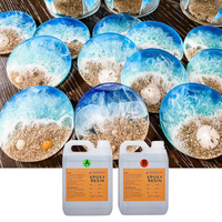 Kit de démarrage DIY en résine époxy 1:1 transparente jaune résistante pour débutants, idéal pour l'art, l'artisanat, la construction et la fabrication de moules