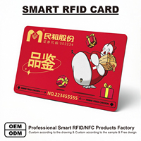 Tarjetas NFC RFID de Policarbonato y Bambú de Shenzhen, Tarjetas HID IC para Bancos, Regalos, Comercio, Menú, Doble Contacto, Color Naranja, Precio Empresarial