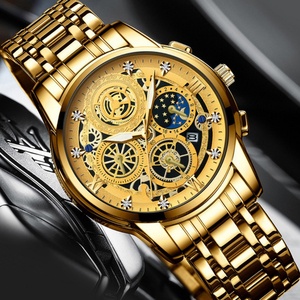 Reloj de Pulsera BINBOND para Hombre, Casual, de Cuarzo, con Correa de Acero Inoxidable, Esfera Luminosa de Lujo, Resistente al Agua 30M, para Negocios - Product Image 2