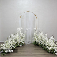 Offre Spéciale Décoration de Mariage : Arrangements de Roses Blanches de 80 cm pour Allée de Cérémonie, Décoration Florale Blanche pour Allée de Mariage
