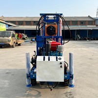 Machine de forage de puits d'eau portable de 200 m de profondeur, machine de forage de puits d'eau très vendue