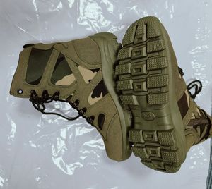 Bottes de randonnée légères imperméables TSB0106 vert camouflage jungle, hautes, à fermeture éclair, antidérapantes et résistantes à l'usure - Product Image 5