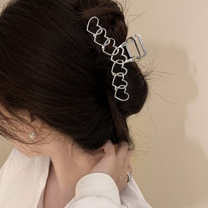 2024 or argent cheveux accessoires en gros Collection vague grande pince à saisir Merad requin pince femmes luxe cheveux griffe pinces Valent - Product Image 4