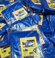 Bâche PE doublement imperméable sur mesure pour usage intensif en usine en Chine / Bâches PE vertes en toile plastique de grande taille avec œillets