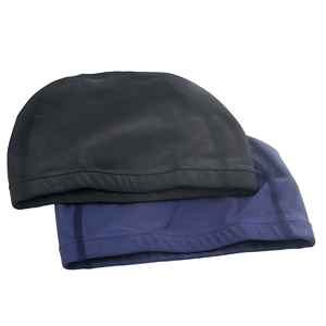 Bonnet <span class=keywords><strong>de</strong></span> bain en nylon élastique durable <span class=keywords><strong>de</strong></span> couleur unie avec protection des oreilles pour enfants et adultes - Product Image 1