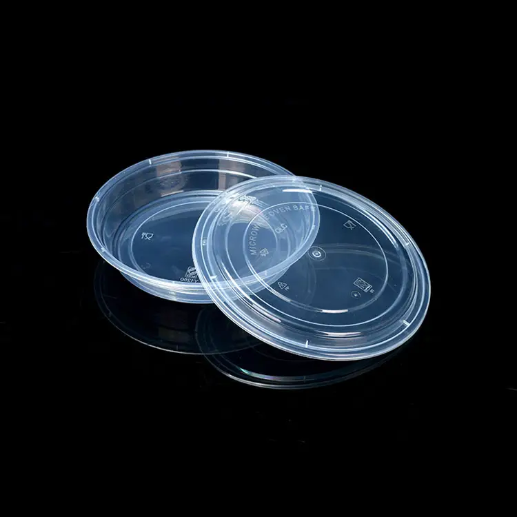 Microwavable plastik kaseler çorba kasesi plastik kase Logo baskı plastik yemek kabı gıda kapları