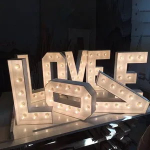 Props Wedding Decor MS And MRS 3ft/4ft Marquee Letter Giant Light Up Marquee Letters Wedding Decoration