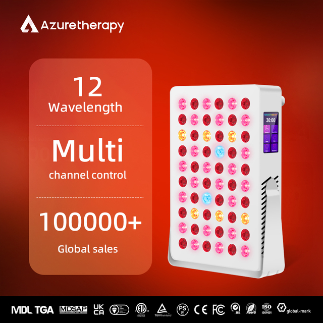 ALXPRO-300 12 Wavelength Red Light Therapy Panel 300W High Irradiance Near Infrared LED Device for Facial Home Beauty